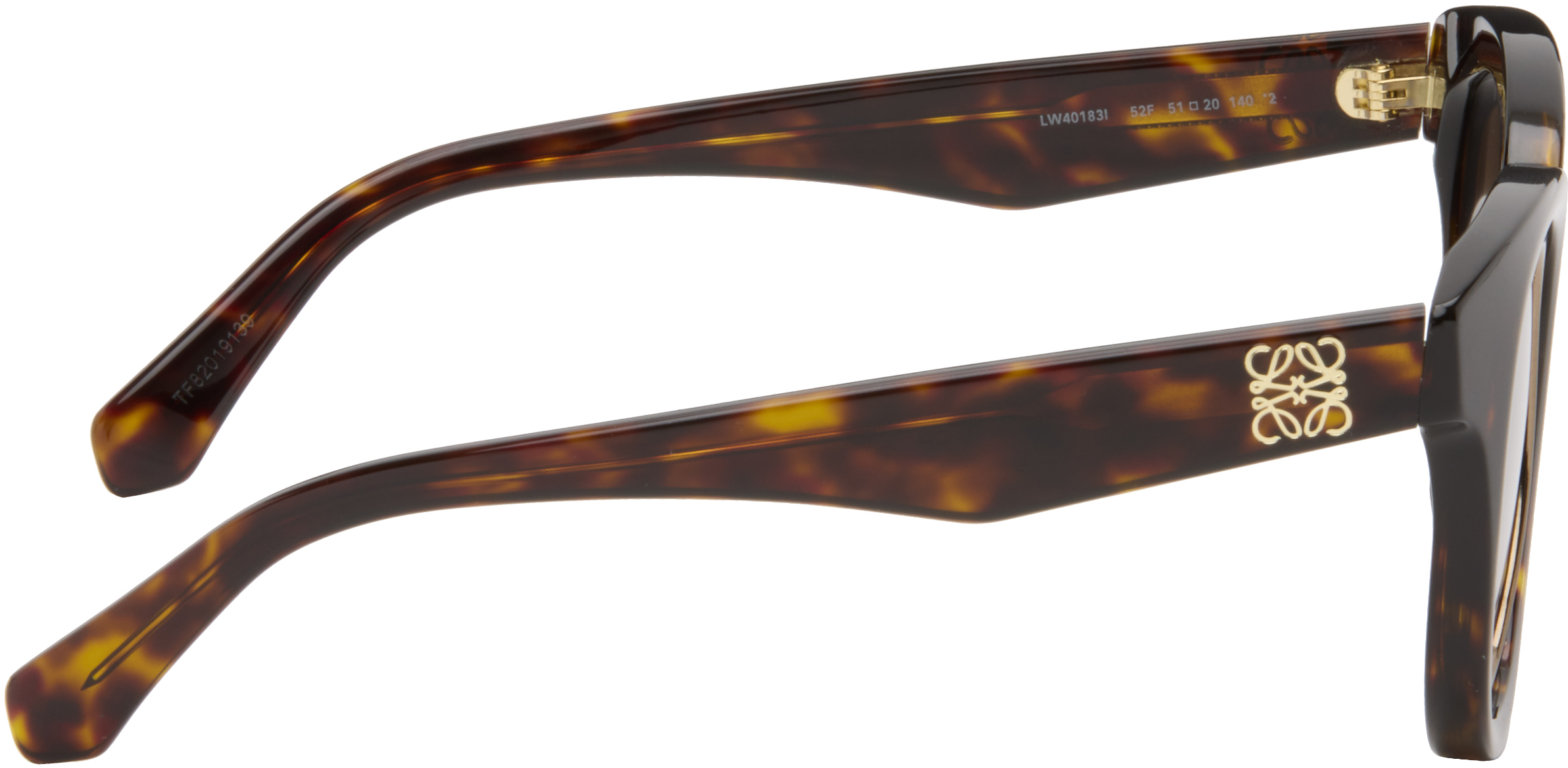 Brown Mini Anagram Butterfly Sunglasses