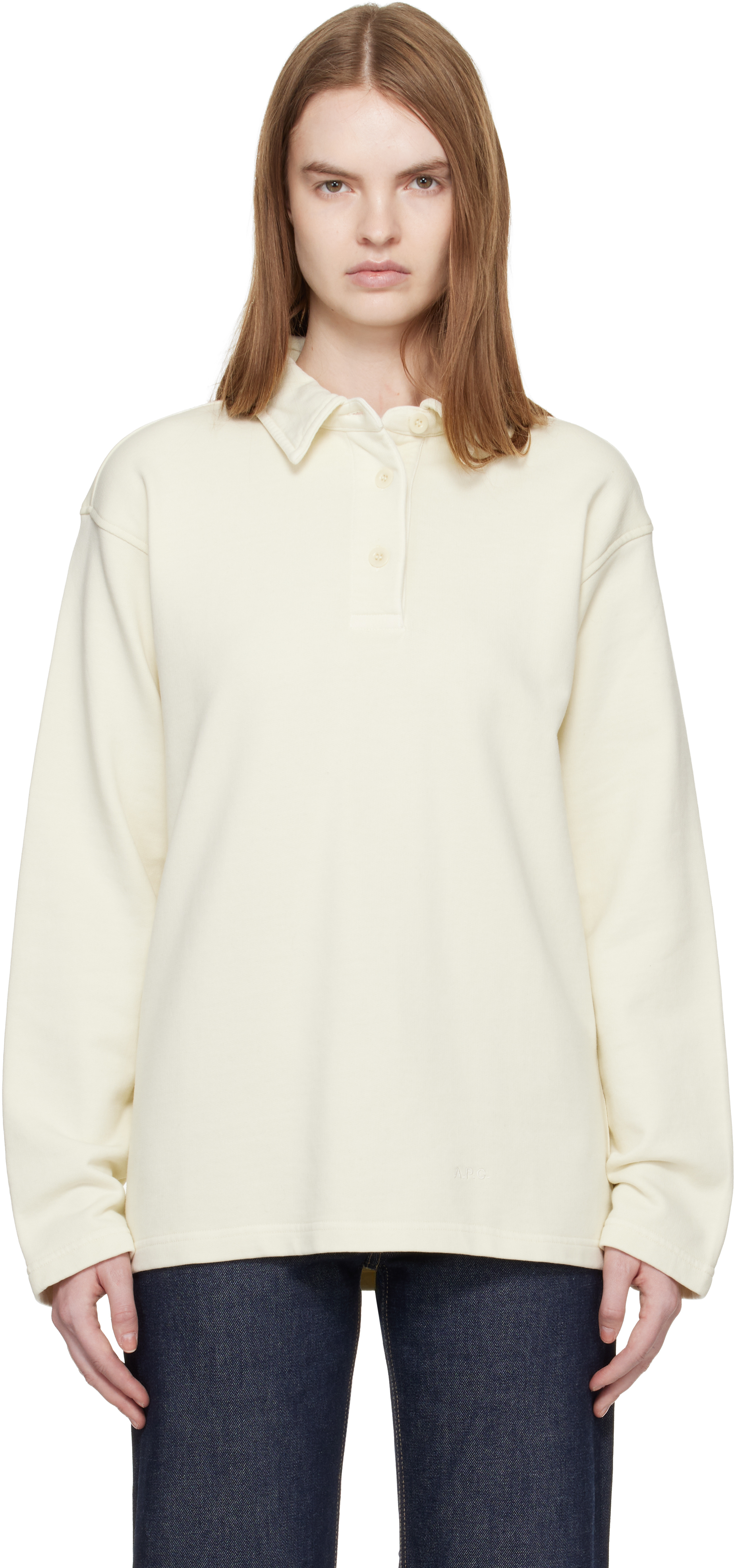 Navy Long-Sleeve Polo