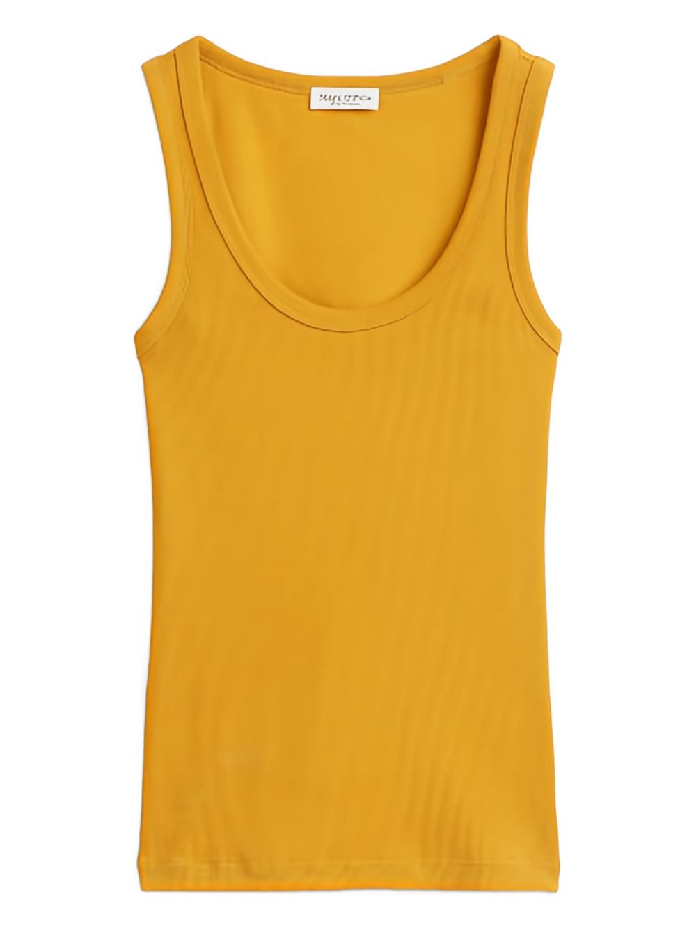 Scoop-neck tank top - Yellow