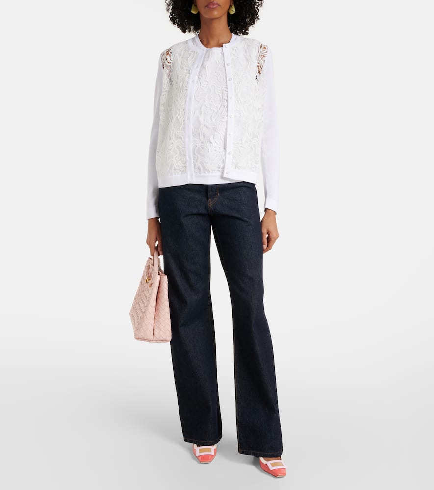 Oscar de la Renta Guipure lace top