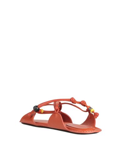 Woman Sandals Tomato red Size 11 Leather