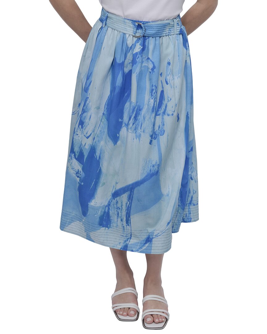 Pull-On Printed Skirt