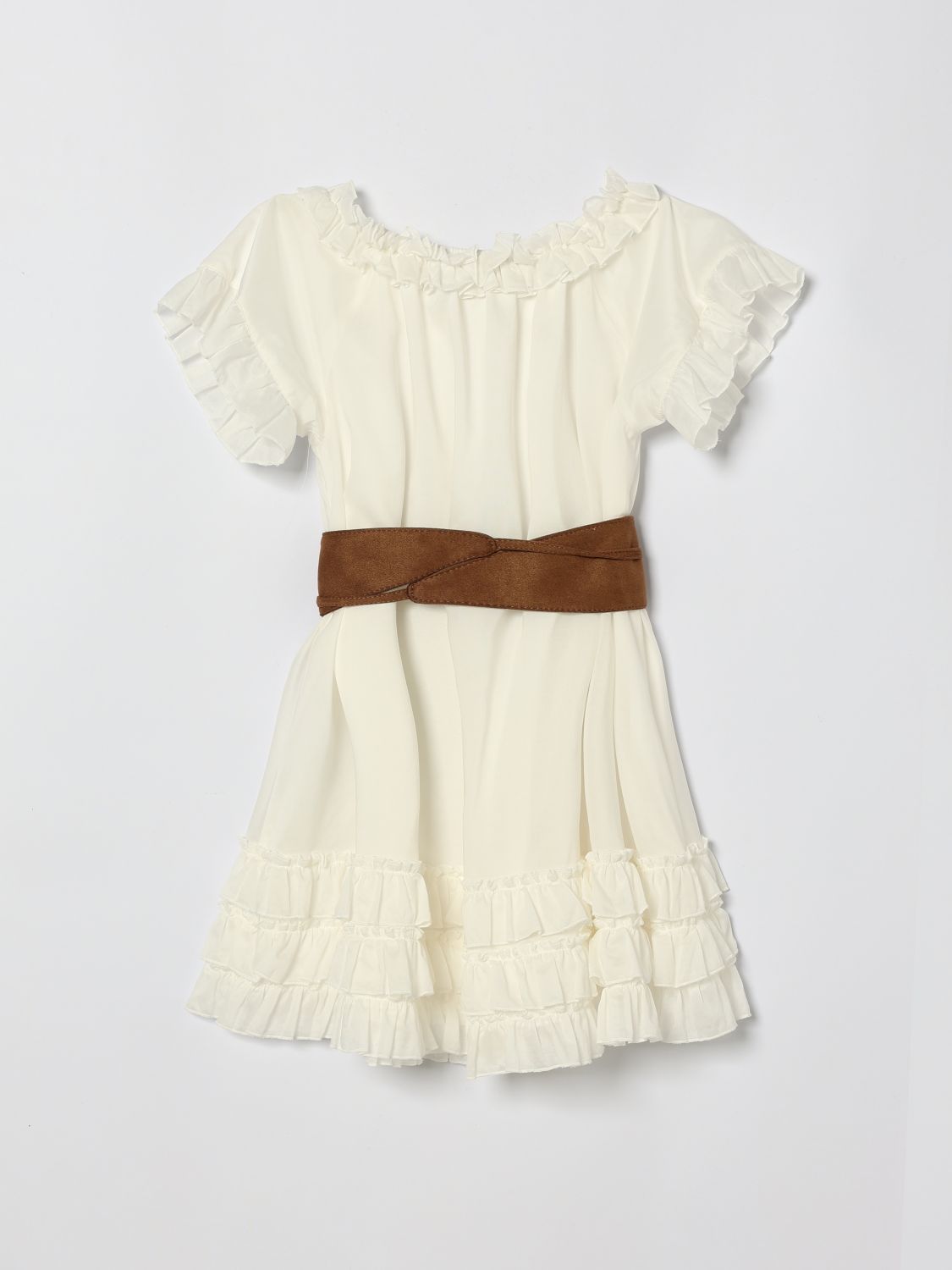 Dress Kids color Yellow Cream