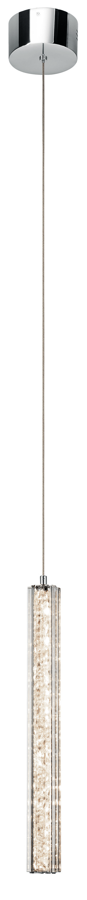 Chrome LED Mini Pendant from the Neruda Collection