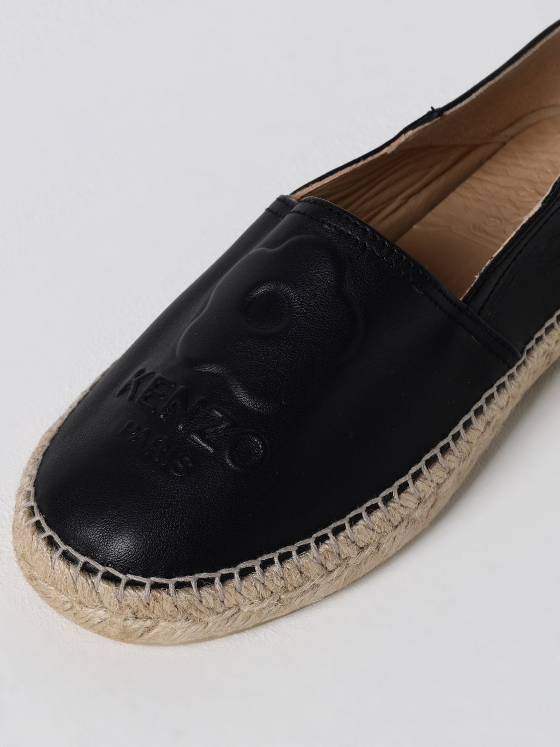 'Boke Flower 2.0' leather espadrilles - Black