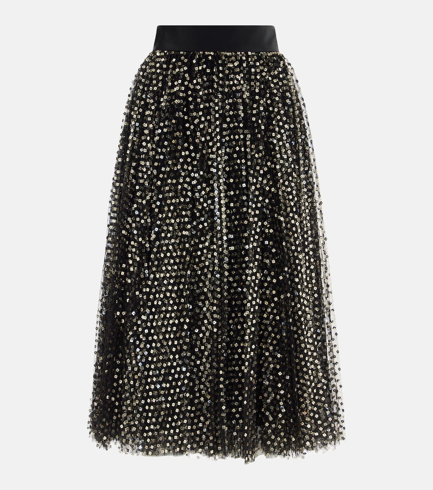 Sequined midi skirt