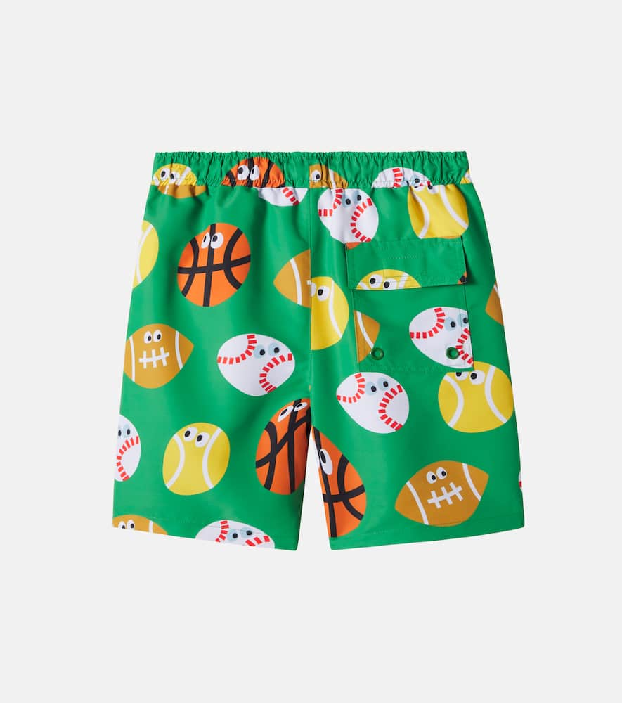 Printed swim trunks