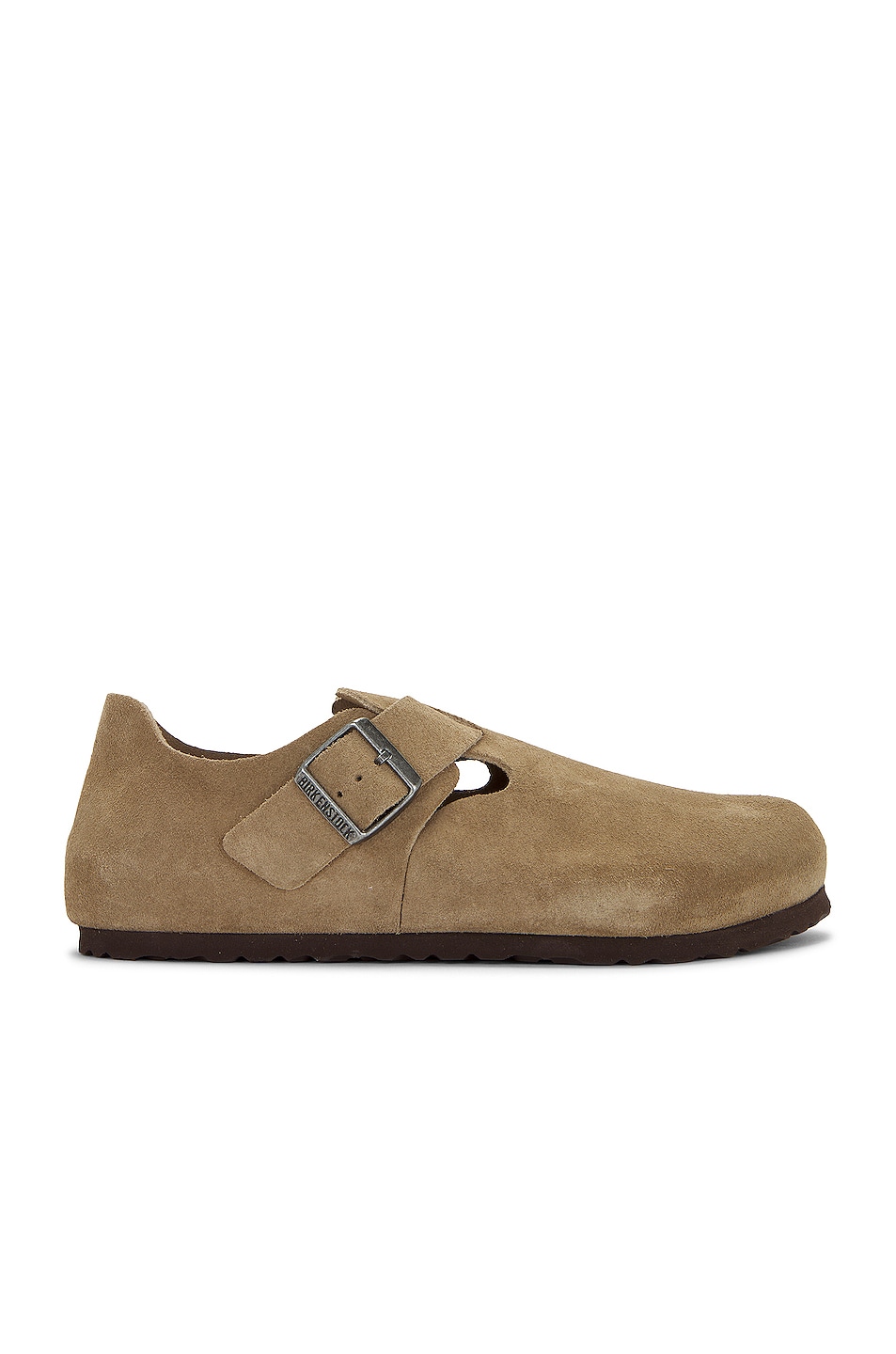 Birkenstock London BS Suede Leather Unisex Comfort Shoes - Taupe - Size:UK 4.5