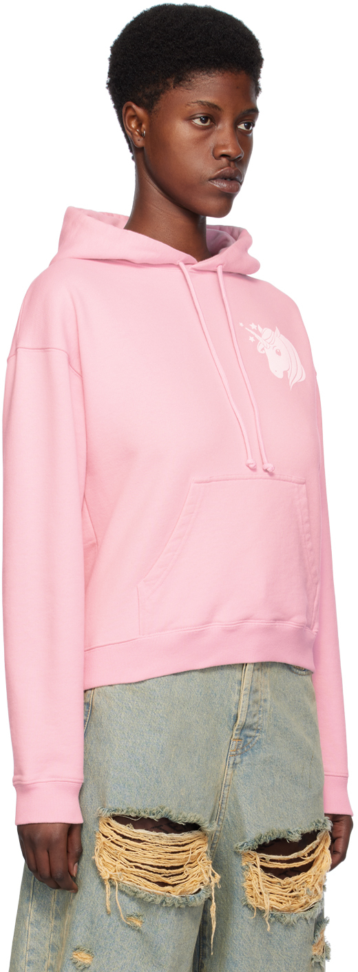 VETEMENTS Pink Unicorn Hoodie