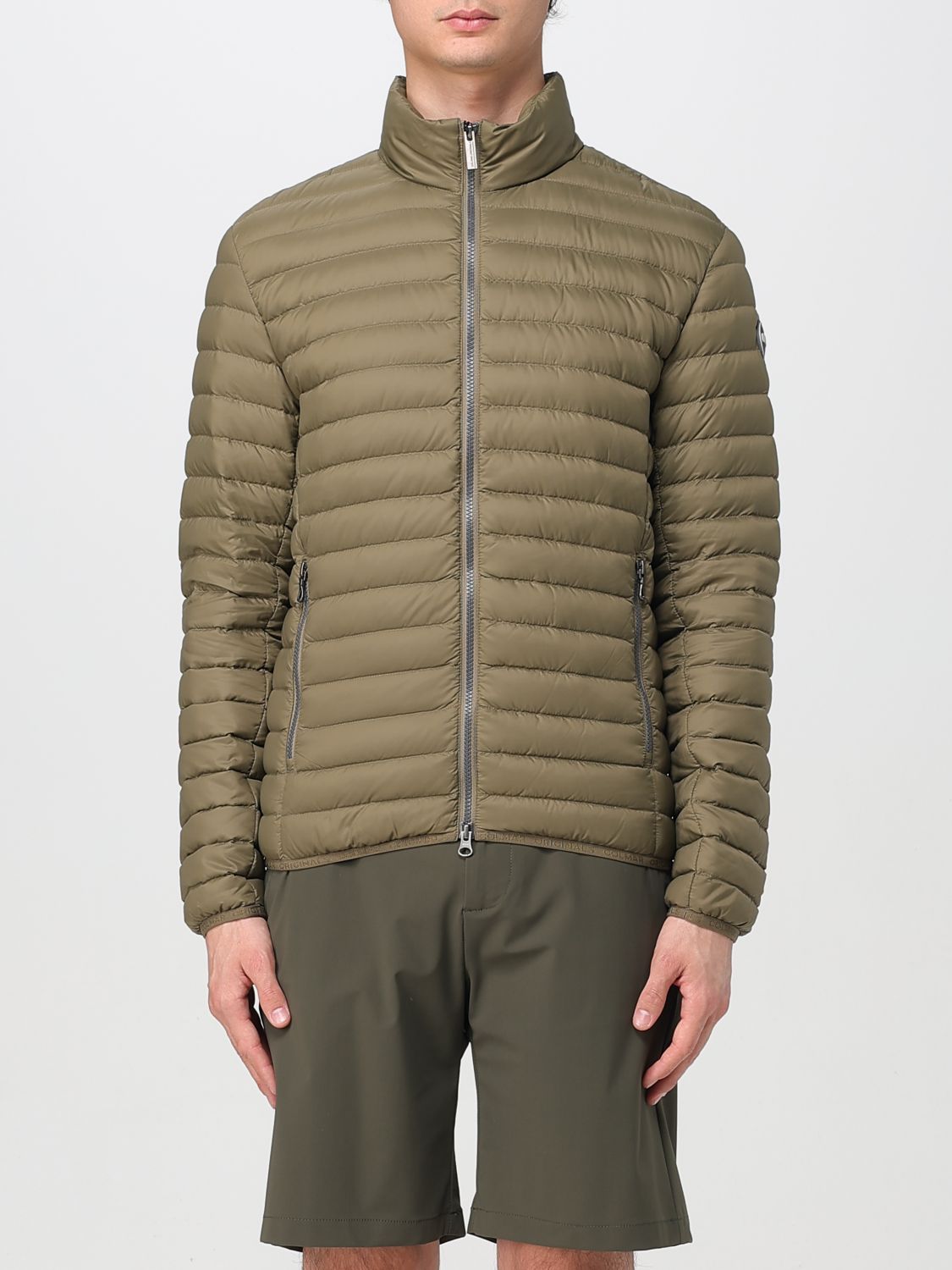 Logo quilted jacket - White