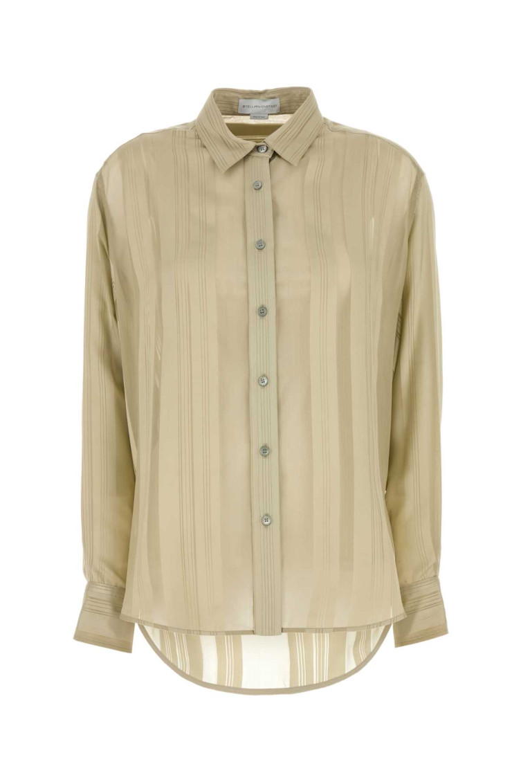 Khaki Silk Shirt