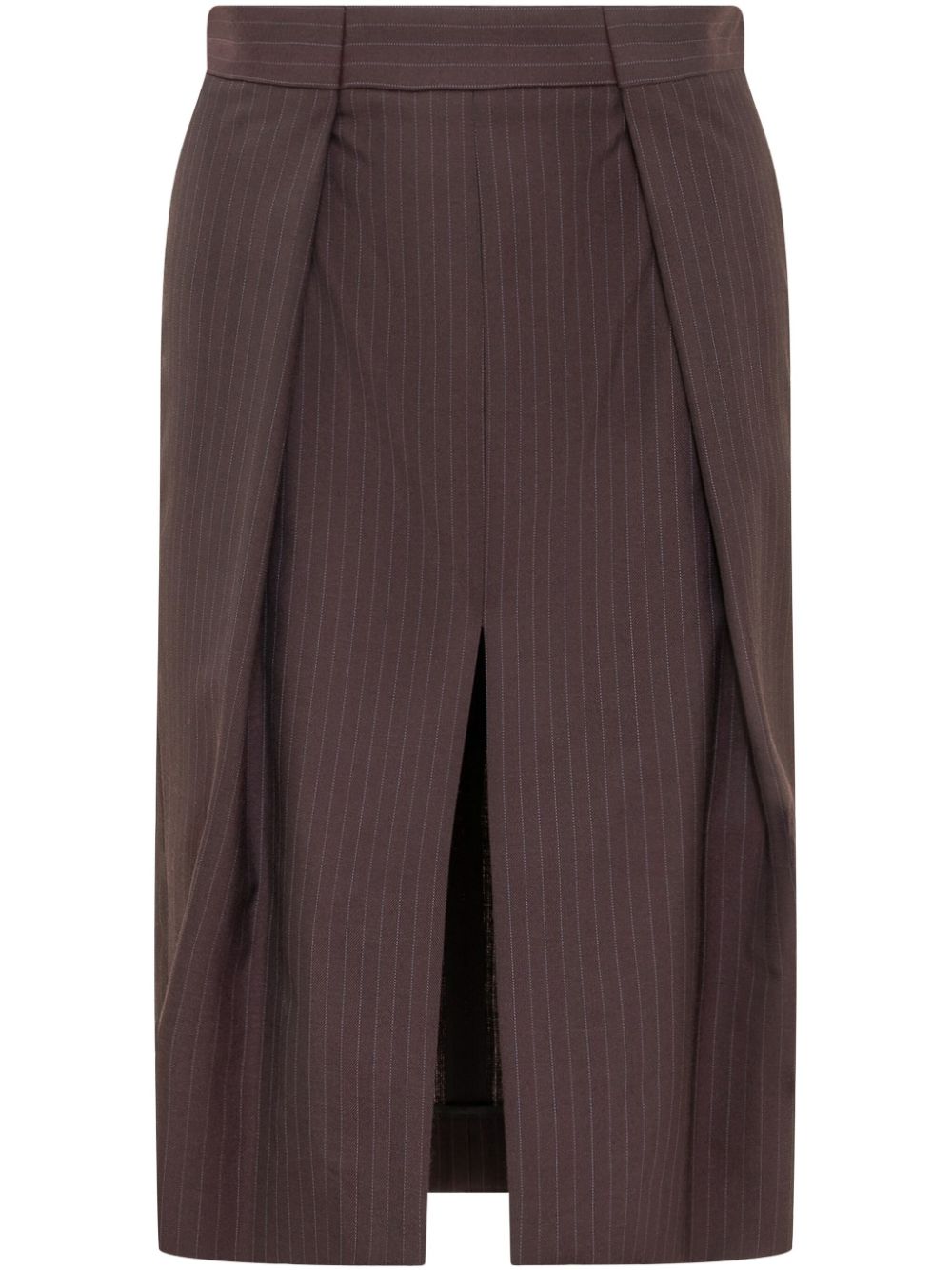 Front-slit skirt - Red