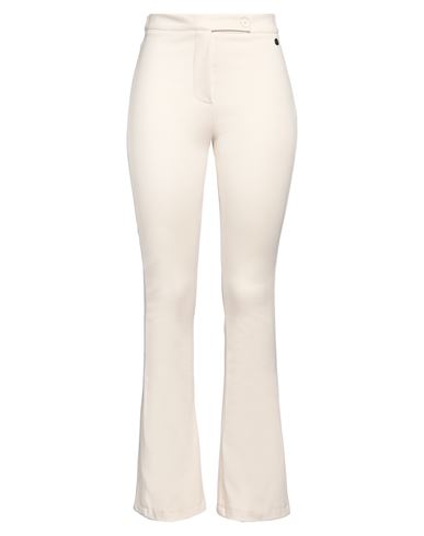 Woman Pants Cream Size L Viscose, Polyamide, Elastane