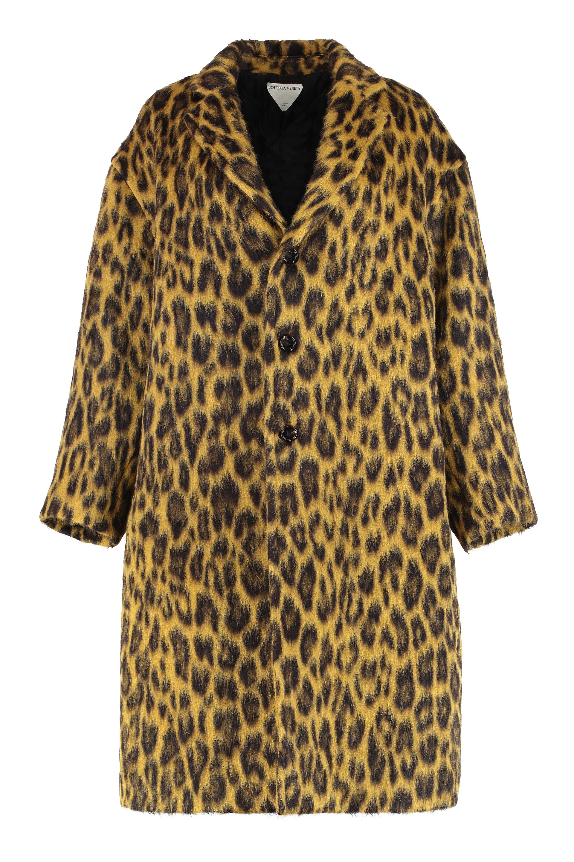 Bottega-Style Leopard Print Oversized Jacket