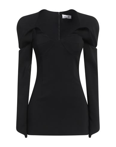 Mônot Woman Mini dress Black Size 0 Triacetate, Polyester