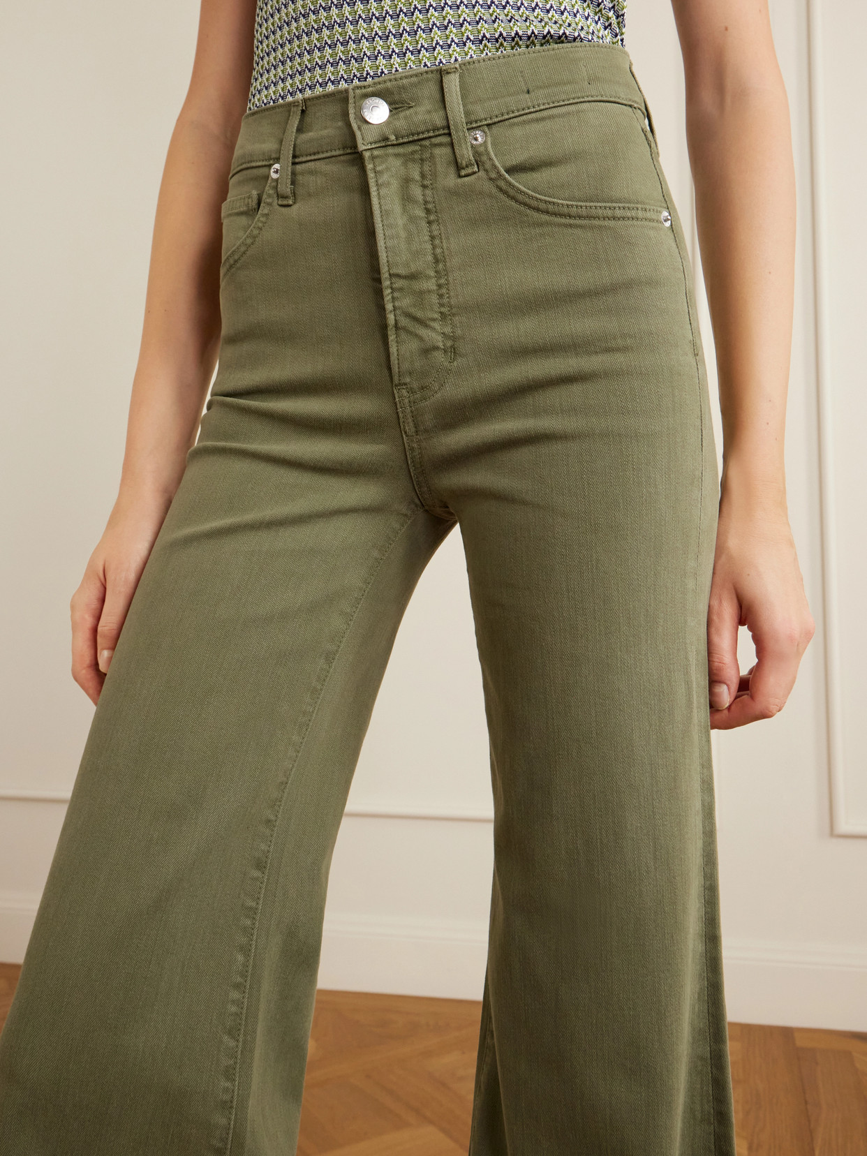 Joplin High-rise Flared Jeans - Green