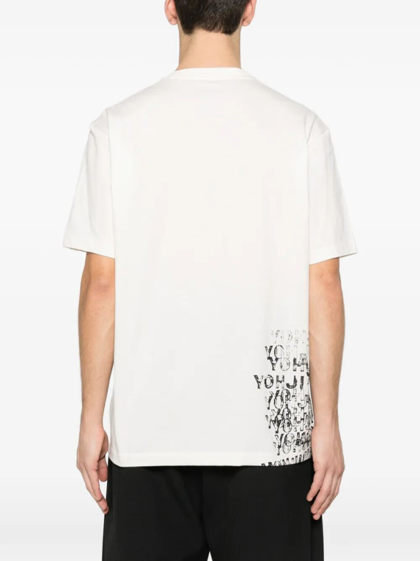 White Crewneck Printed T-Shirt