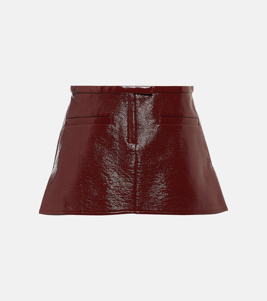 Vinyl miniskirt