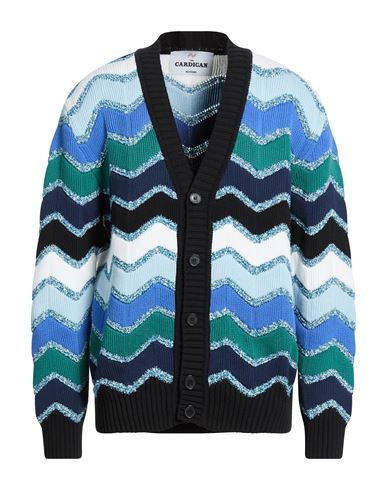 The Cardigan Man Cardigan Black Size 36 Cotton, Polyamide, Viscose