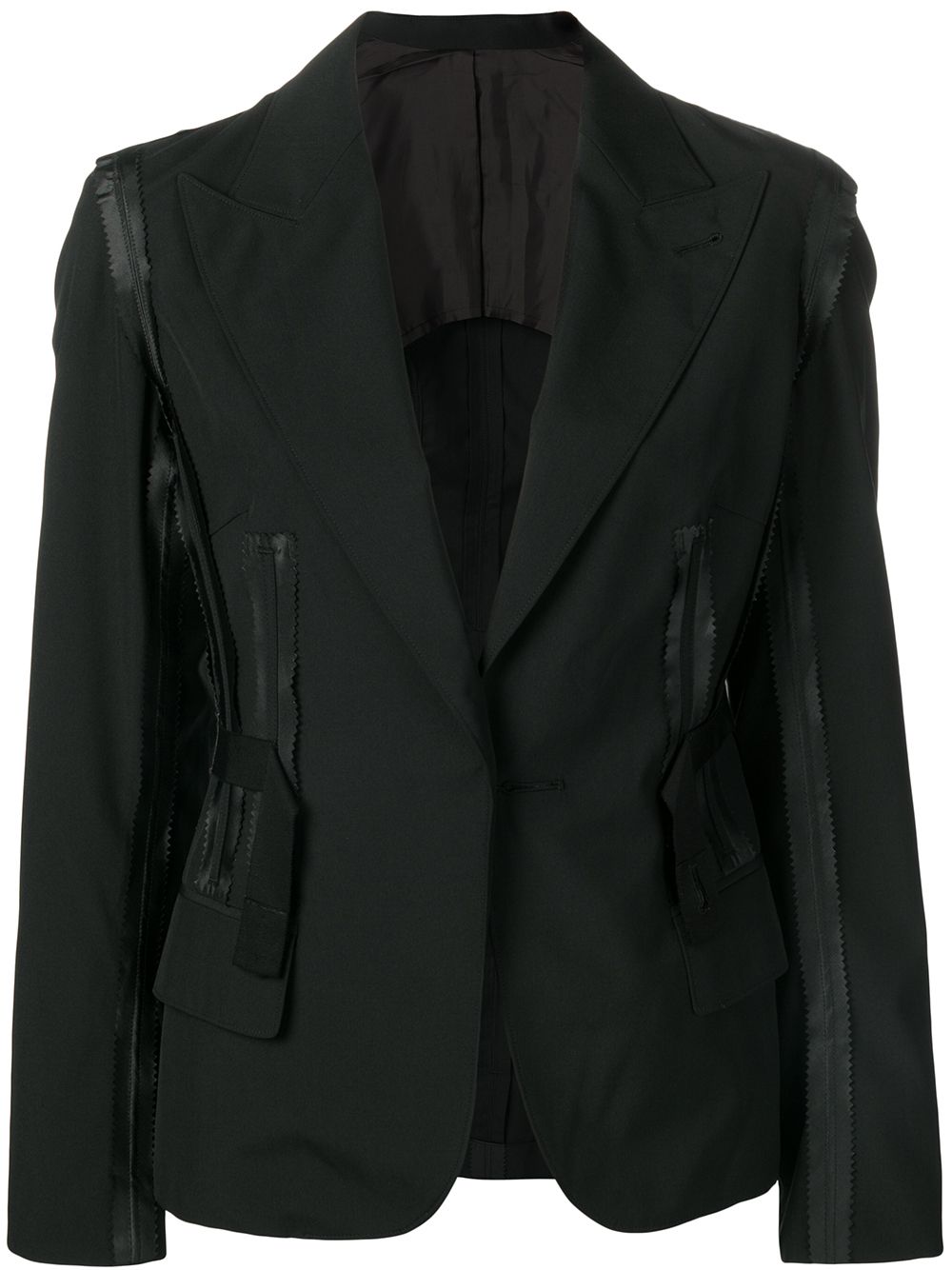 Blazer with attached details - Black