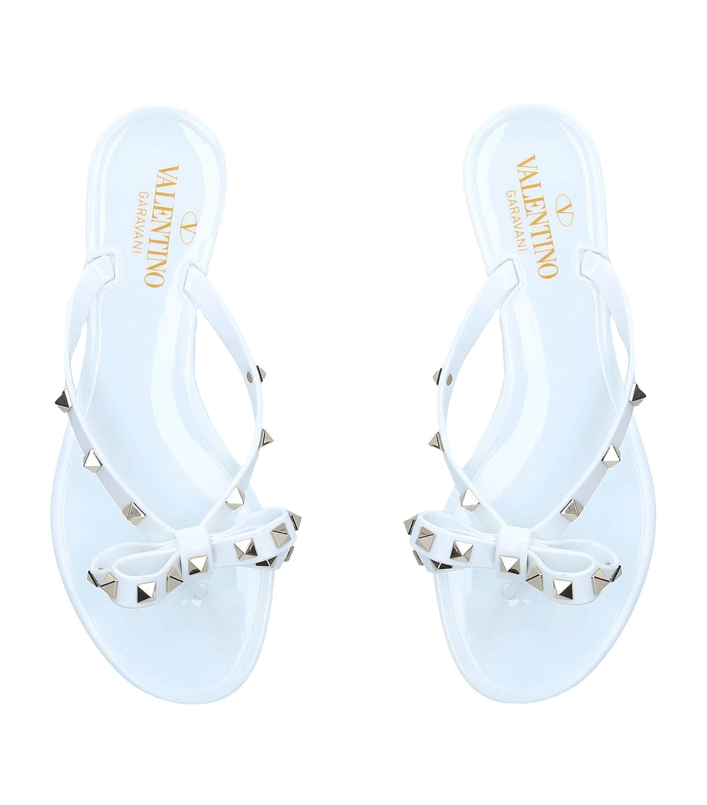 Knotted Rockstud Flip Flops