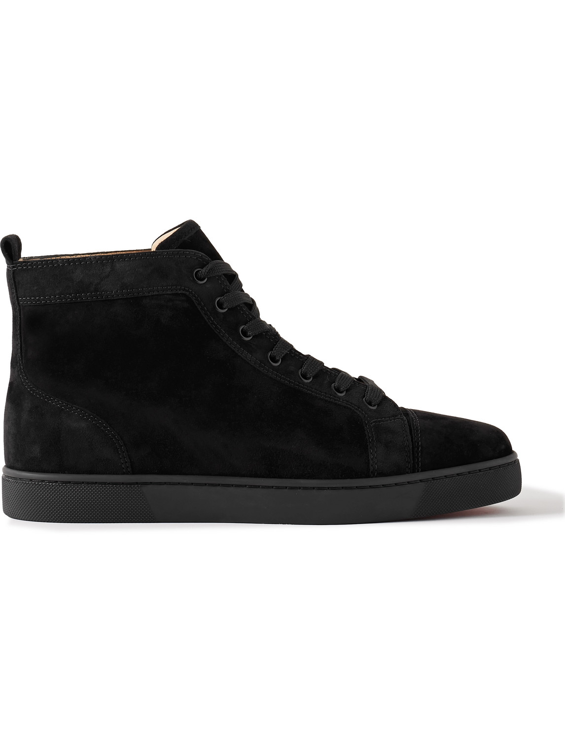 Louis Logo-Embellished Suede High-Top Sneakers