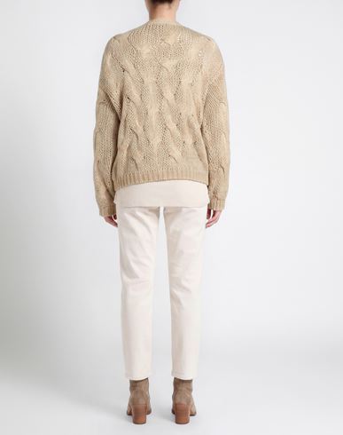 Woman Cardigan Khaki Size M Polyester, Wool, Acrylic