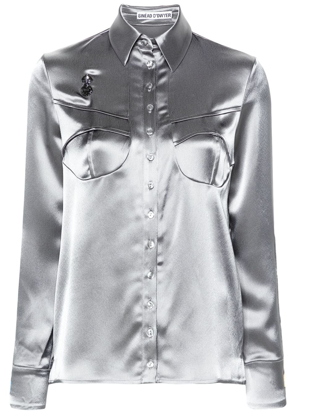 Pyjama satin shirt - Grey