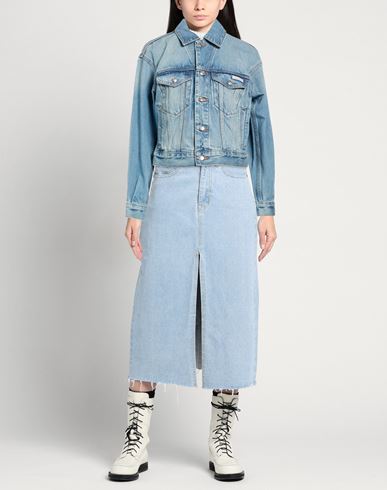 Woman Denim outerwear Blue Size XXS Cotton