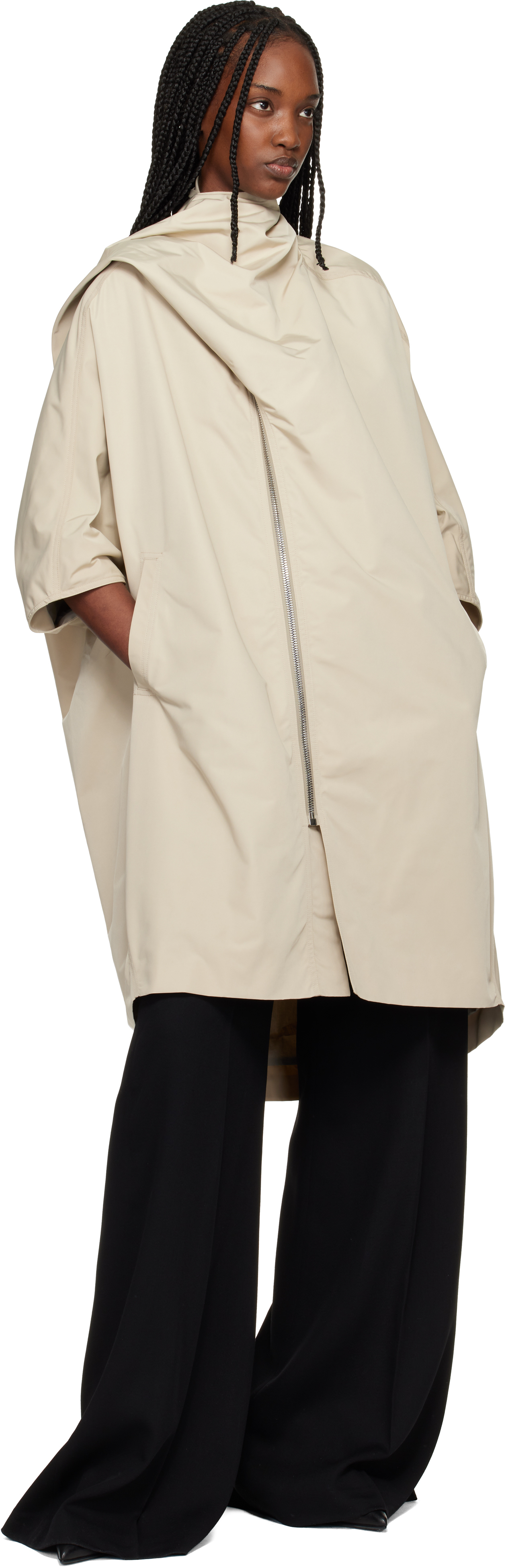 Off-White Temple Sail Biker Coat