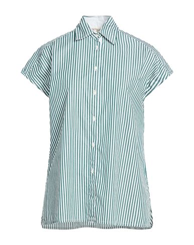Woman Shirt Dark green Size L Cotton