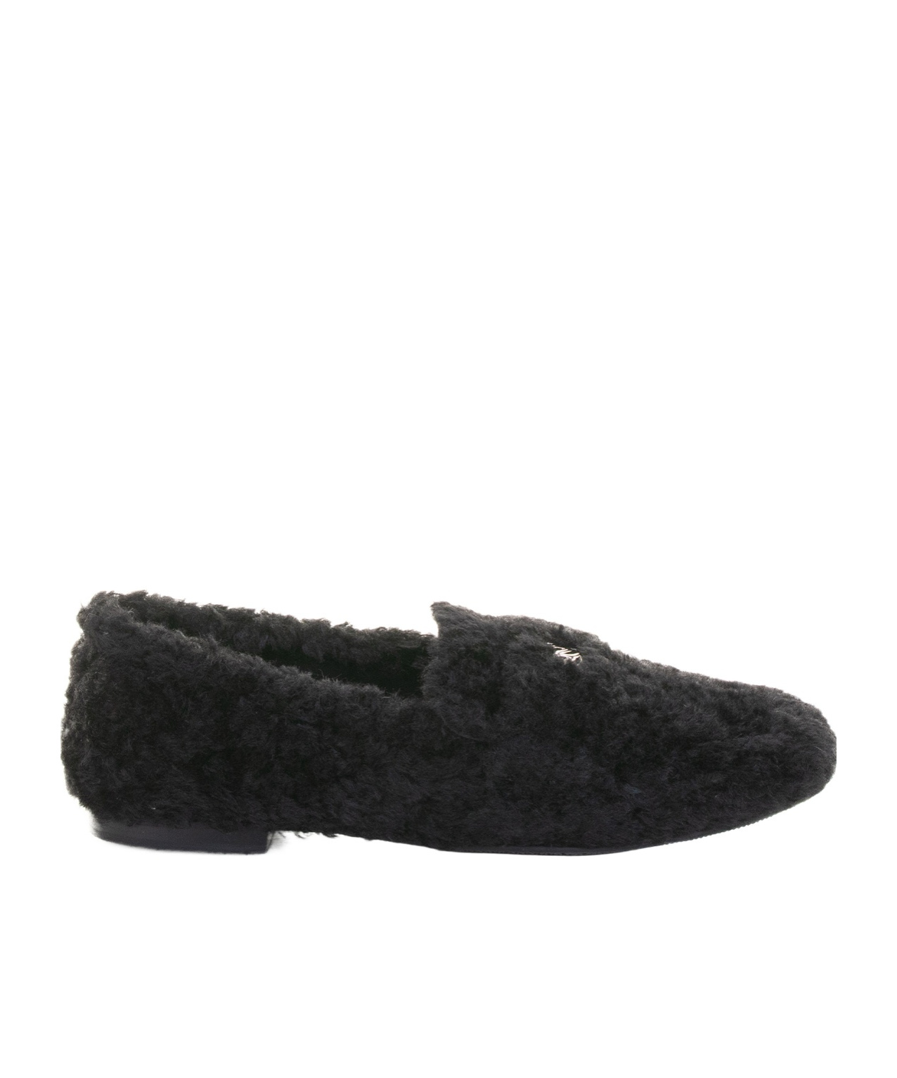 Shearling slip-on loafers