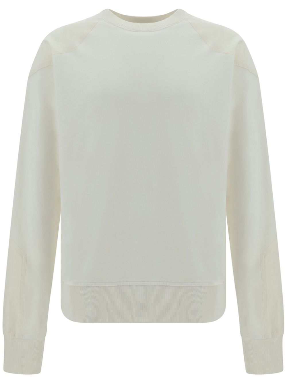 Panel-detailing cotton sweatshirt - White