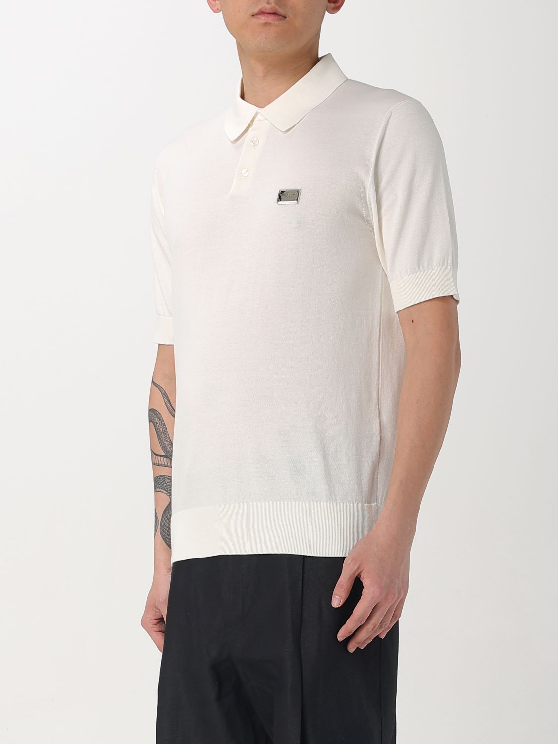 Polo Shirt Men color White
