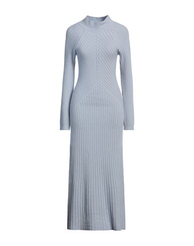 Woman Maxi dress Light blue Size M Wool, Viscose, Cashmere