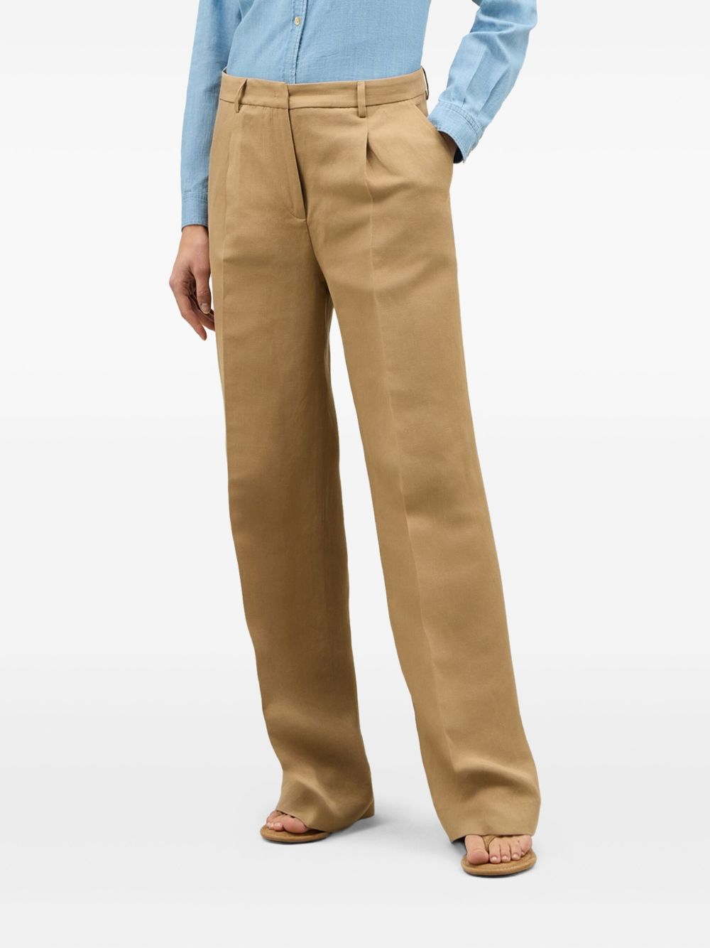 Boglioli wide-leg trousers - Neutrals
