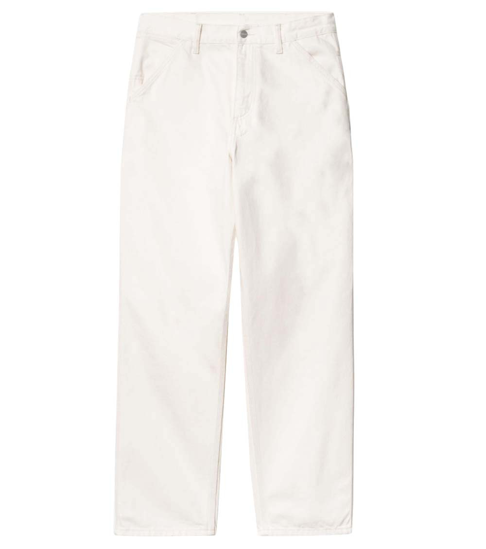 Logo-patch cotton straight-leg trousers - Neutrals