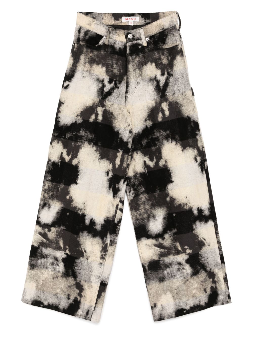 Bleached painter pants - Black