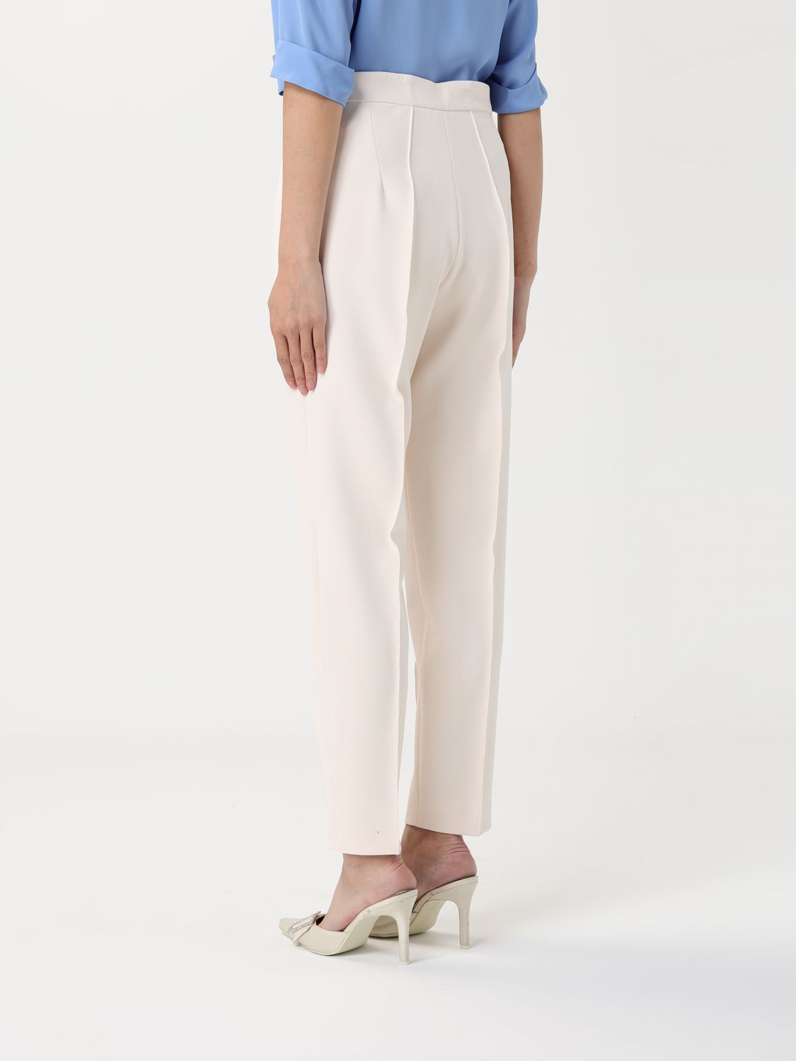 Pants LIU JO Woman color Ivory