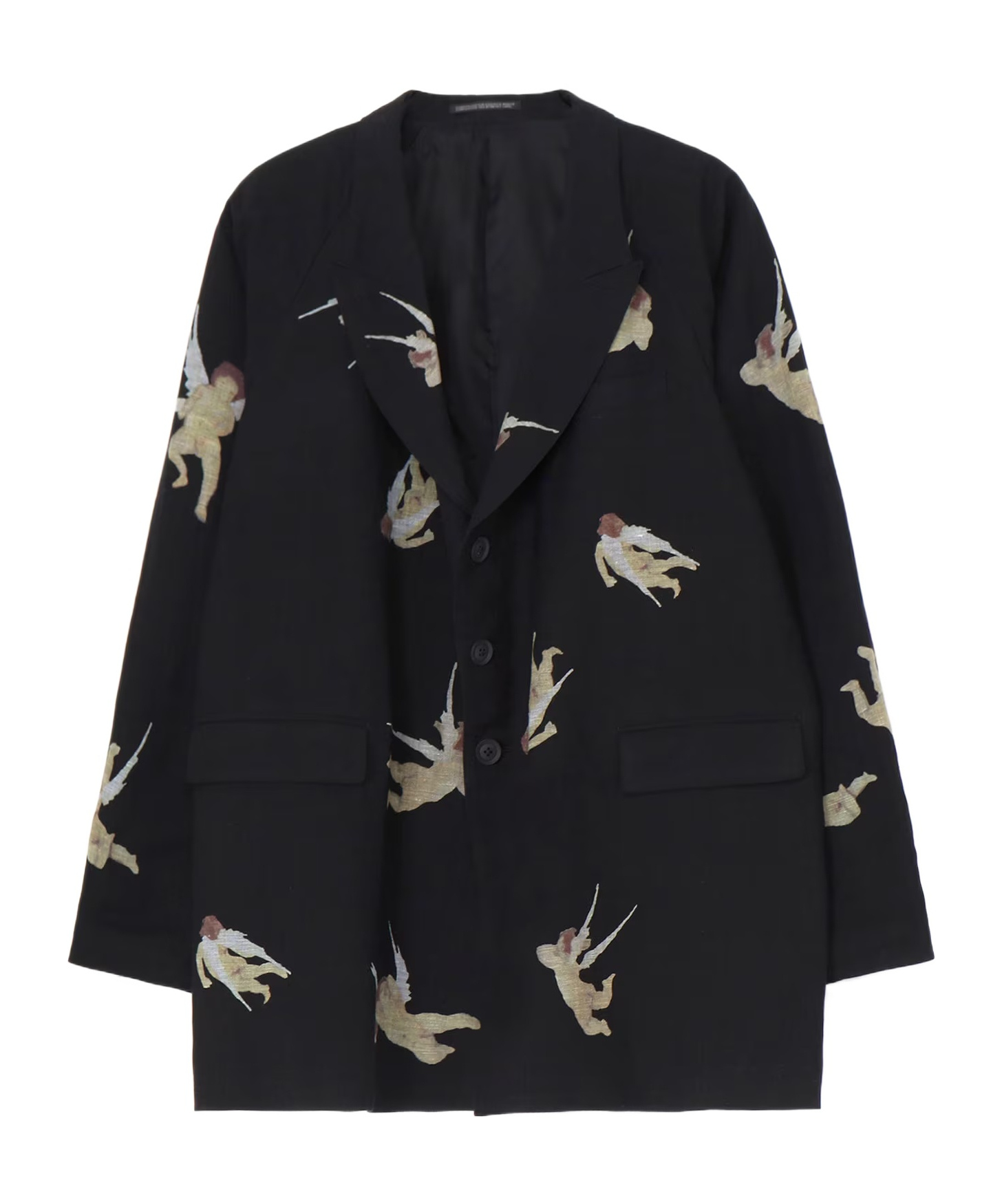 Angel pattern casual jacket
