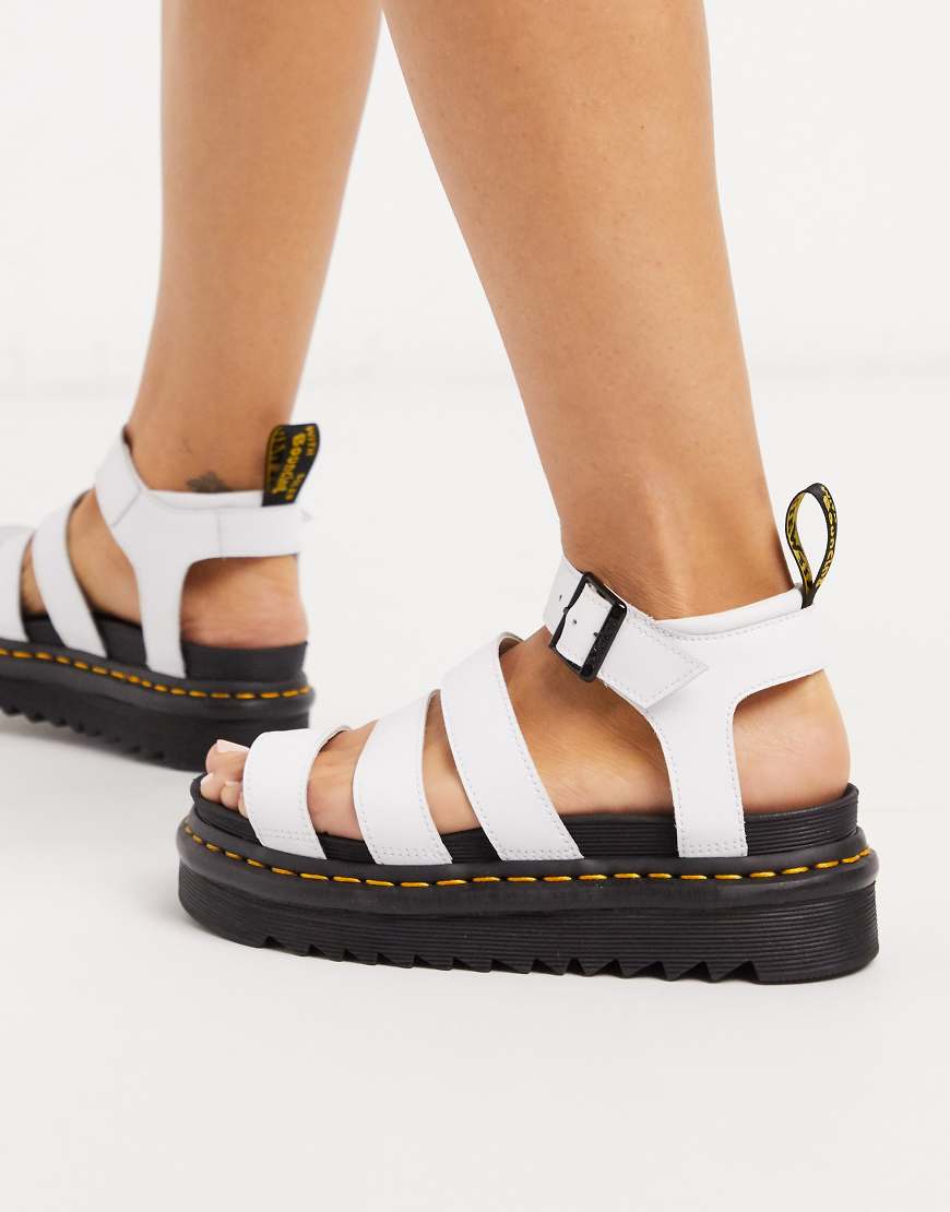 Dr Martens Blaire sandals in white