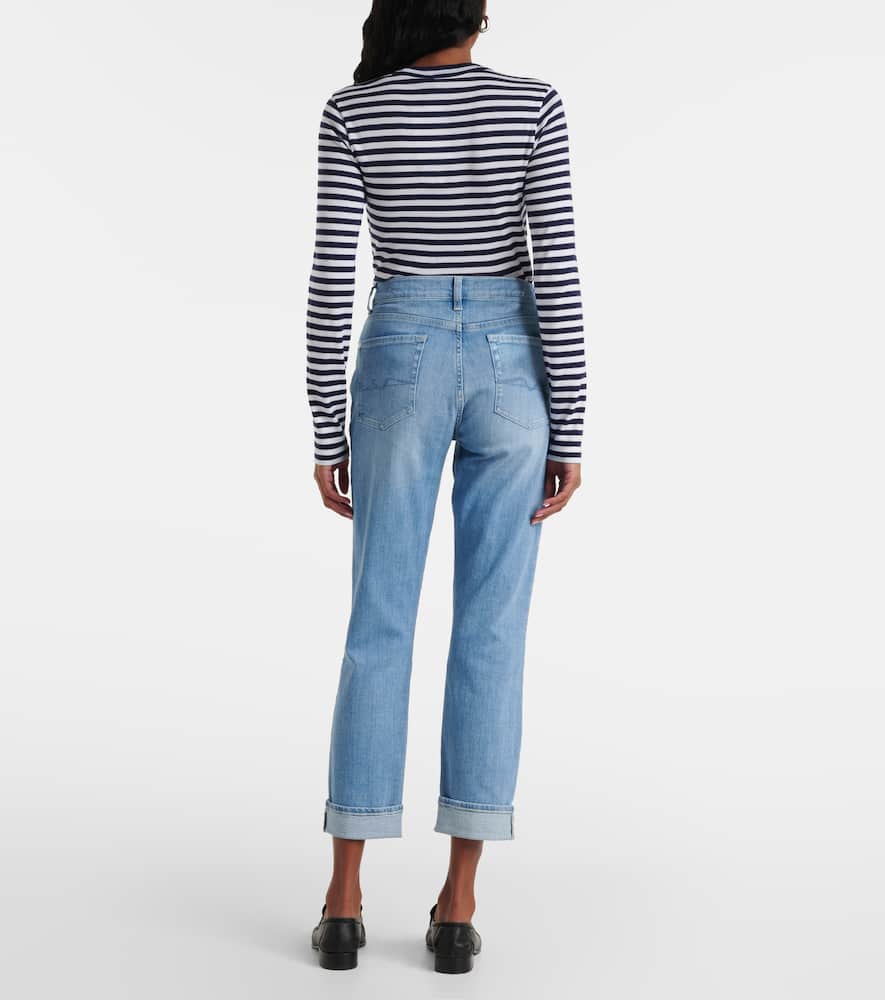 Mid-rise skinny jeans