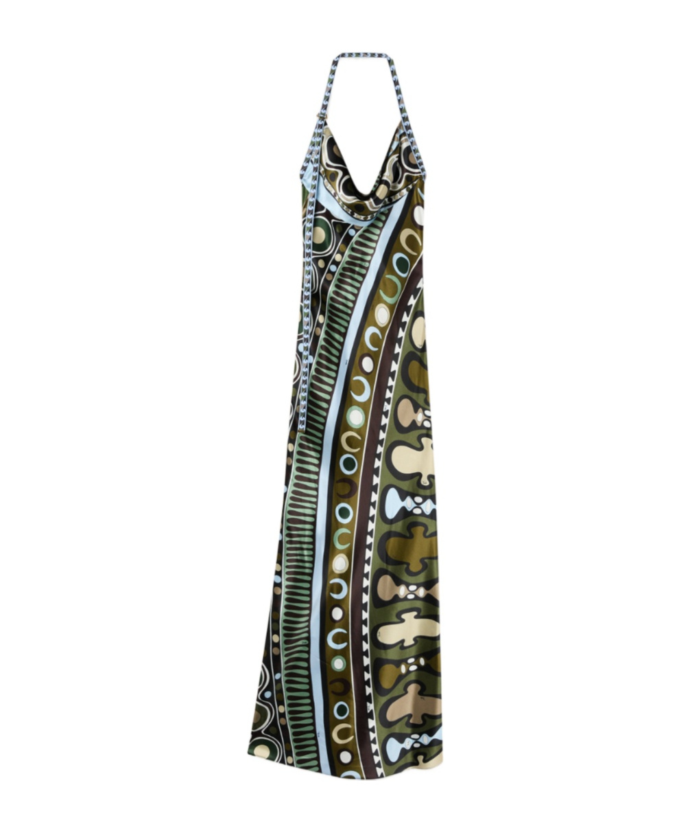 Soleil Print Satin Dress