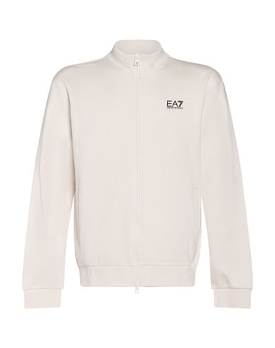 Man Sweatshirt Cream Size L Cotton, Polyester, Elastane