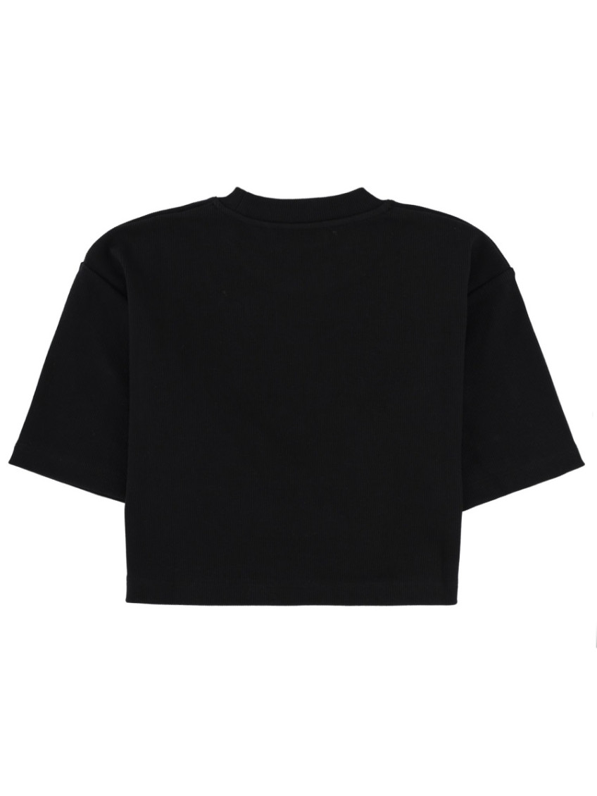 Off-White - cropped logo t-shirt short sleeve top