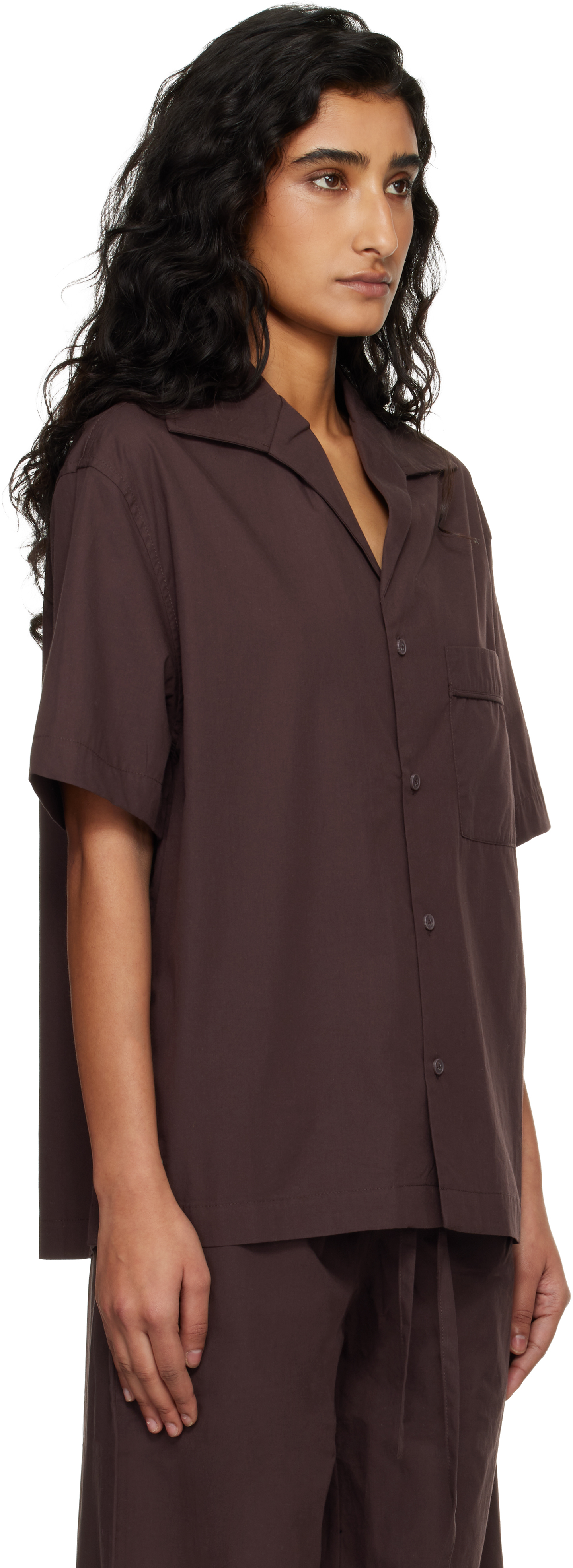 Brown SS Pyjama shirt