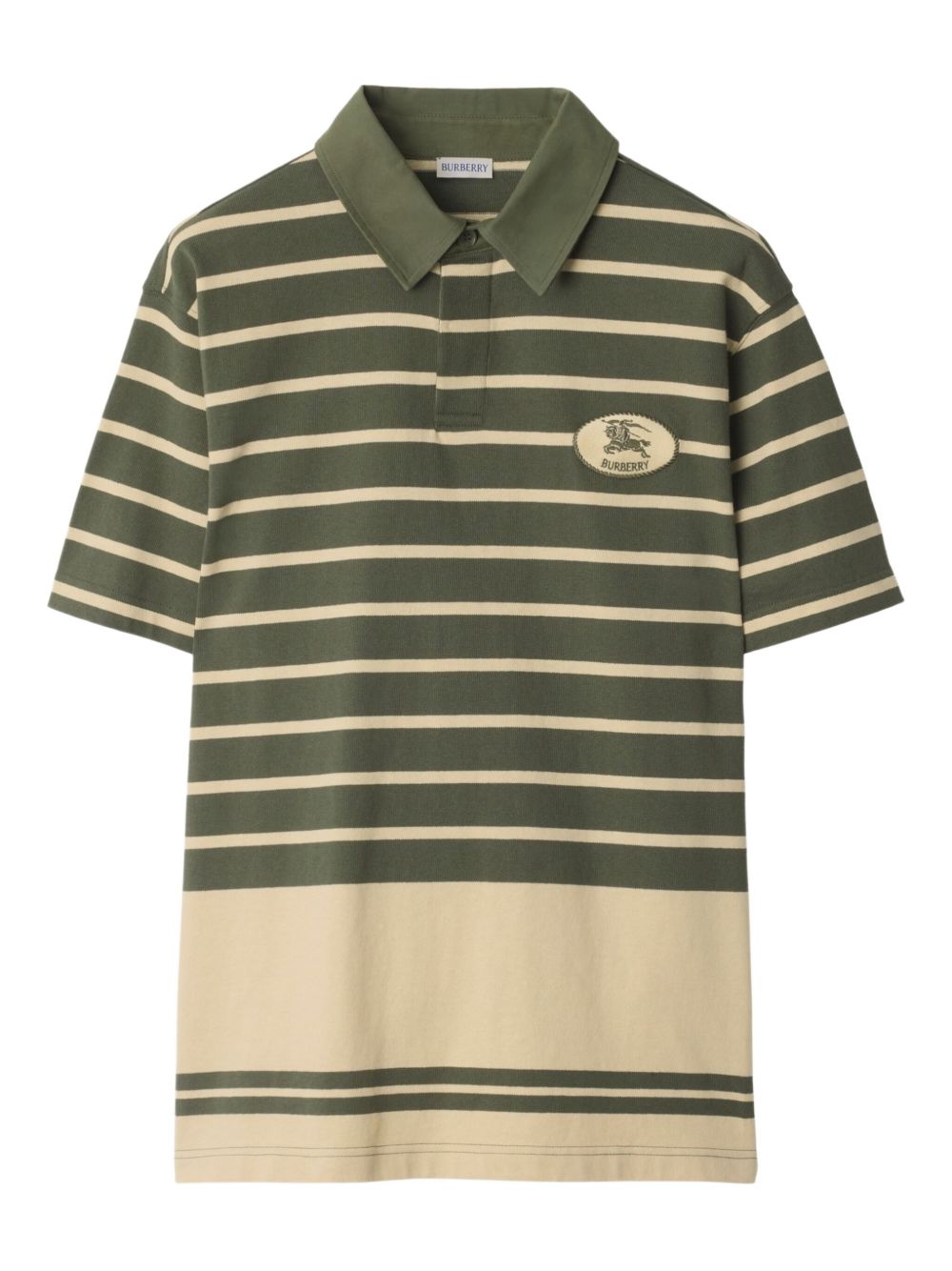 Burberry striped cotton polo shirt - Yellow