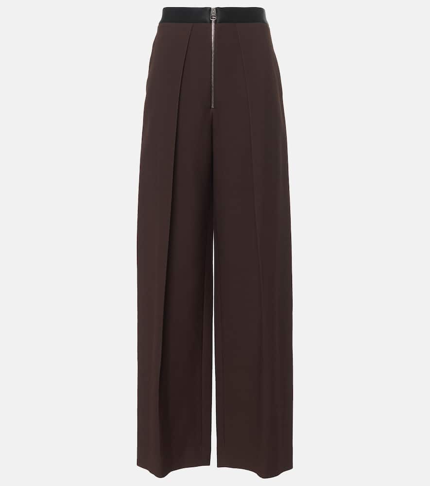 Marine wide-leg pants