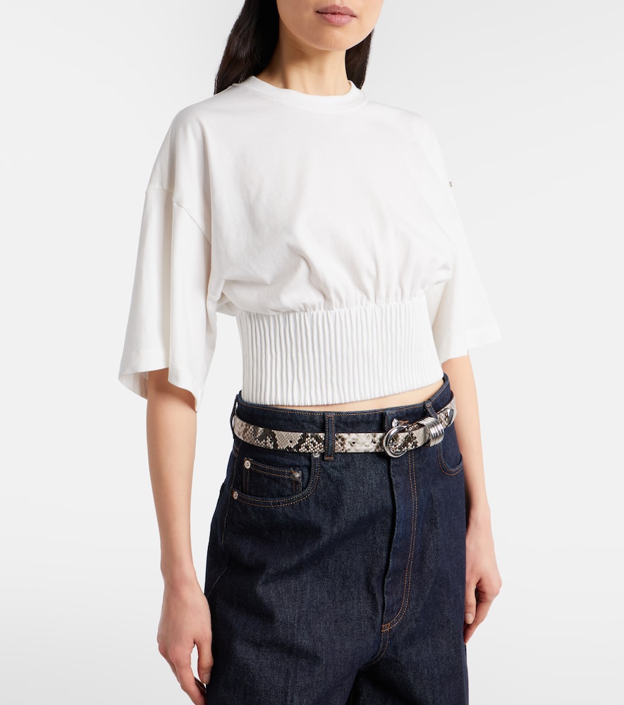 Fosco cotton jersey top