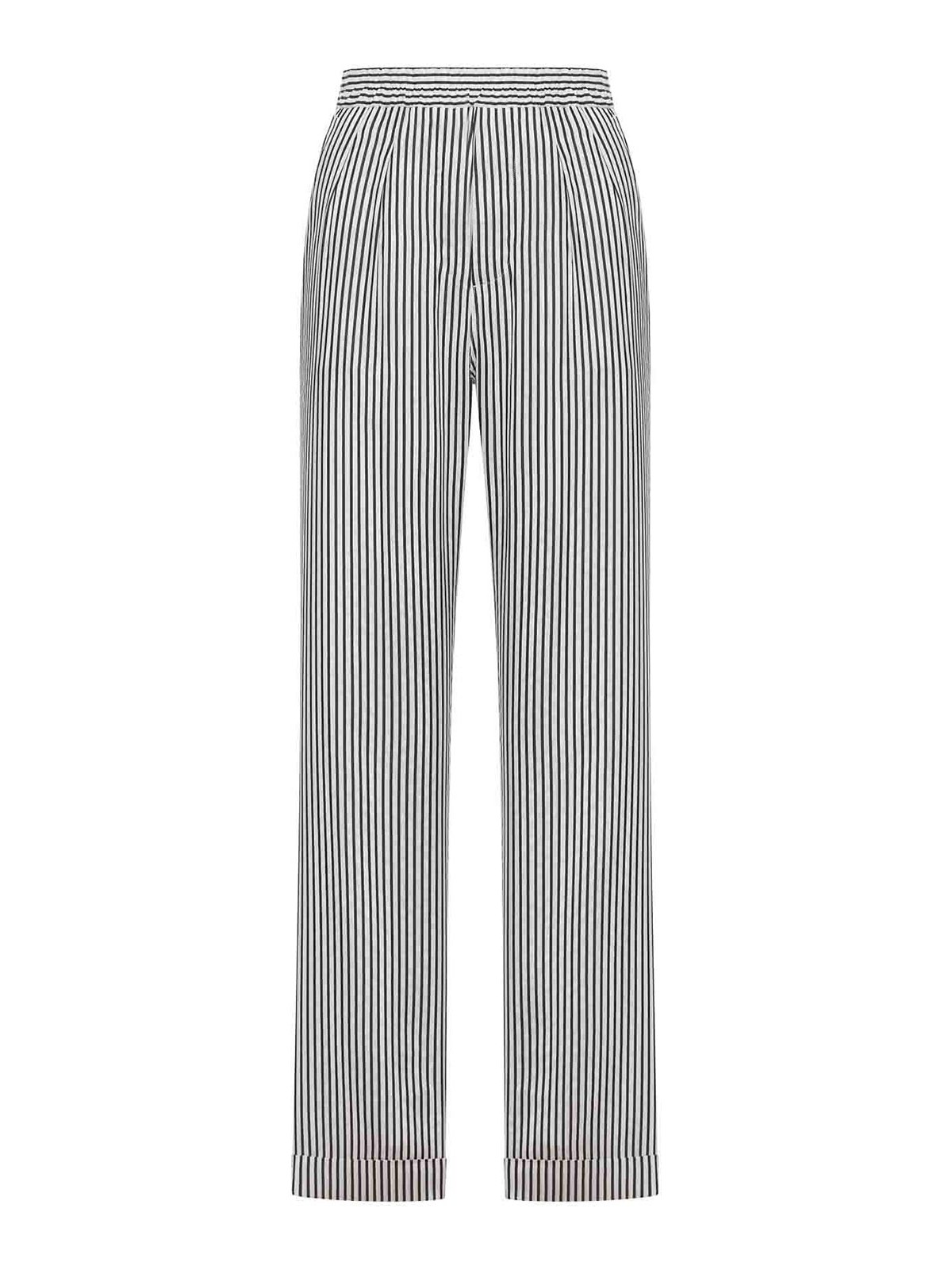 Striped Silk Trousers